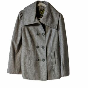 Steve Madden Peacoat size Medium wool double breasted over sized collar